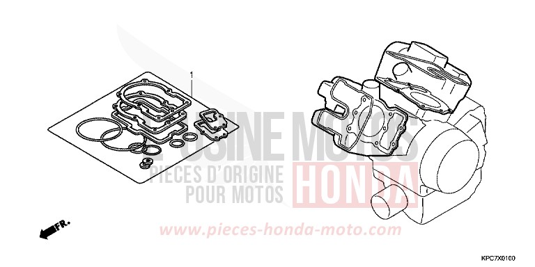 GASKET KIT A for Varadero 125 PEARL SIENA RED (R320) from 2011